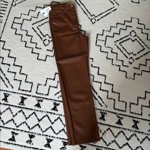 NWT Aritzia Wilfred Melina superhigh pant in cognac